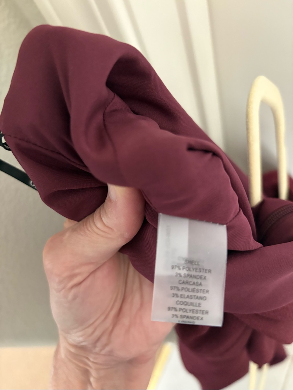 EUC Vince Camuto Kors Bow Neck Jumpsuit with Halter Neck in Burgundy, 6 - Picture 3 of 3